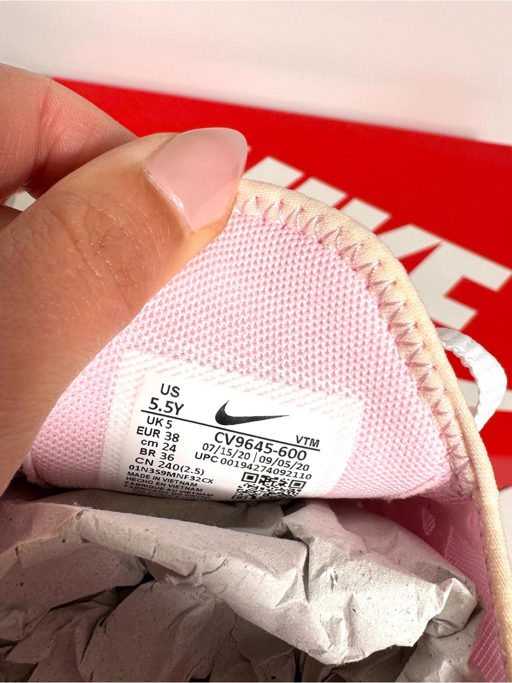 Nike (GS) Air Max 270 ‘Pink Foam’ Sneakers Brand New Size 5.5Y Women’s 7 - Picture 5 of 7